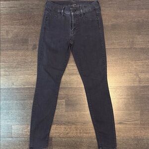 MOTHER - THE LOOKER JEANS - SIZE 27 - BLACK SKINNY JEANS